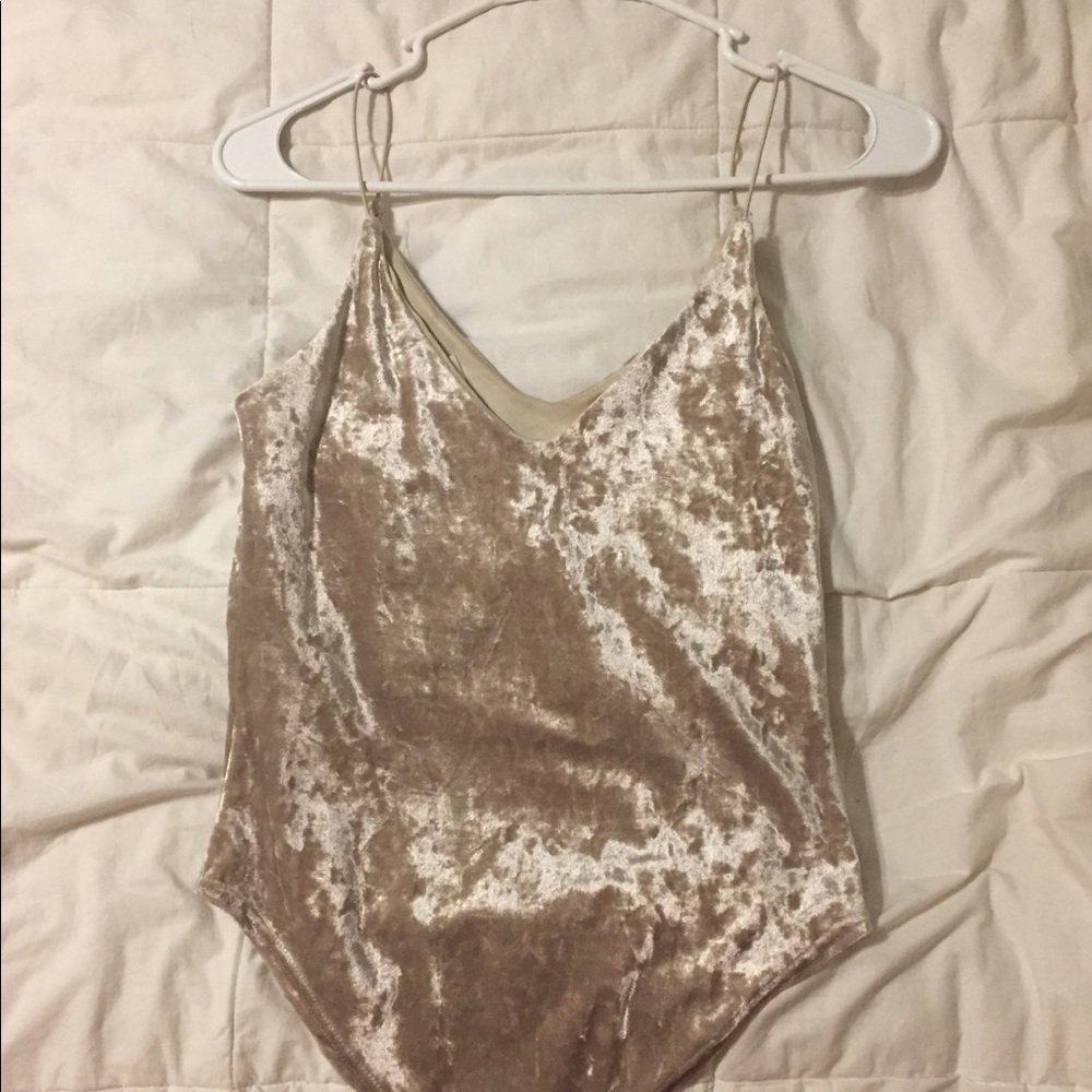Velvet body suit